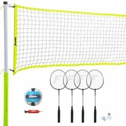 Cheapest ⭐ New 🌟 Yard Games Franklin Sports Advanced Badminton & Volleyball Set 🥰 😍