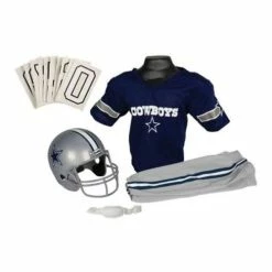 Hot Sale 🥰 Hot Sale 🥰 NFL Golf & Sports Equipment Franklin Sports Dallas Cowboys Deluxe Football Uniform Set ⌛ ❤️
