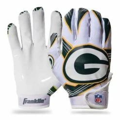 Coupon 👍 Outlet 🎉 NFL Golf & Sports Equipment Franklin Sports Youth Green Bay Packers Receiver Gloves 😀 🔔