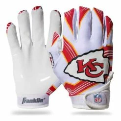 Cheapest ✨ Top 10 ⭐ NFL Golf & Sports Equipment Franklin Sports Kansas City Chiefs Receiver Gloves 🔔 🧨