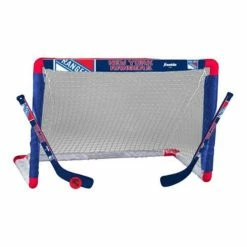 Best Sale 🎁 Wholesale 💯 NHL Golf & Sports Equipment Franklin Sports NHL New York Rangers Mini Hockey Set 🔥 🤩