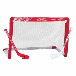 Hot Sale 😉 Discount 🎉 NHL Golf & Sports Equipment Franklin Sports NHL Detroit Red Wings Mini Hockey Set ❤️ ⭐