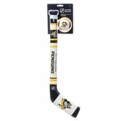 Promo 🔔 Hot Sale 👏 NHL Golf & Sports Equipment Franklin Sports Pittsburgh Penguins Soft Stick And Puck Set 💯 🎁