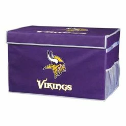 Outlet 🥰 Deals 👏 NFL Golf & Sports Equipment Franklin Sports Minnesota Vikings Collapsible Footlocker Storage Bin 🔥 💯
