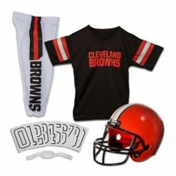 Coupon 🌟 Promo 🎉 NFL Golf & Sports Equipment Franklin Sports Cleveland Browns Deluxe Football Uniform Set ⌛ 🌟
