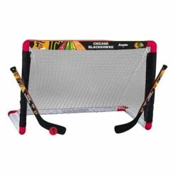 Hot Sale 🎉 Flash Sale 💯 NHL Golf & Sports Equipment Franklin Sports NHL Chicago Blackhawks Mini Hockey Set ⭐ ✔️