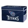 Wholesale ✨ Flash Sale 🎉 NFL Golf & Sports Equipment Franklin Sports Tennessee Titans Collapsible Footlocker Storage Bin 🧨 😉