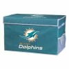 Discount ⌛ Best Pirce ❤️ NFL Golf & Sports Equipment Franklin Sports Miami Dolphins Collapsible Footlocker Storage Bin 🎉 😀