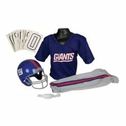 Best Sale ⭐ Deals 🌟 NFL Golf & Sports Equipment Franklin Sports New York Giants Deluxe Football Uniform Set 👏 👏